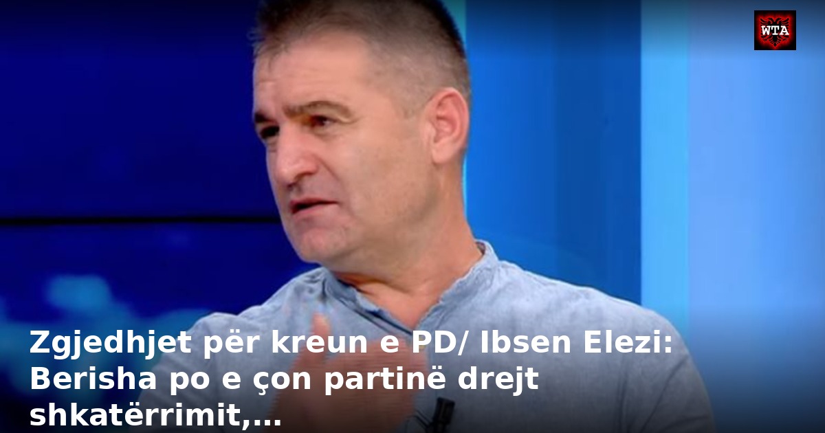 Zgjedhjet për kreun e PD/ Ibsen Elezi: Berisha po e çon partinë drejt shkatërrimit,…