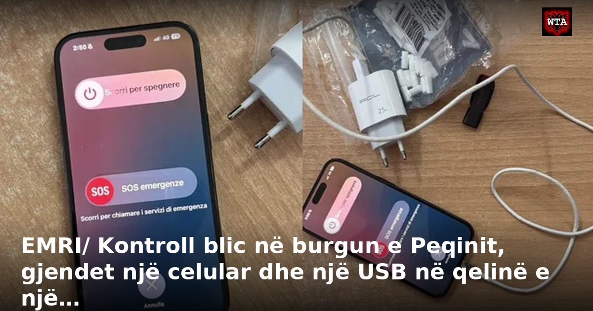 EMRI/ Kontroll blic në burgun e Peqinit, gjendet një celular dhe një USB në qelinë e një…