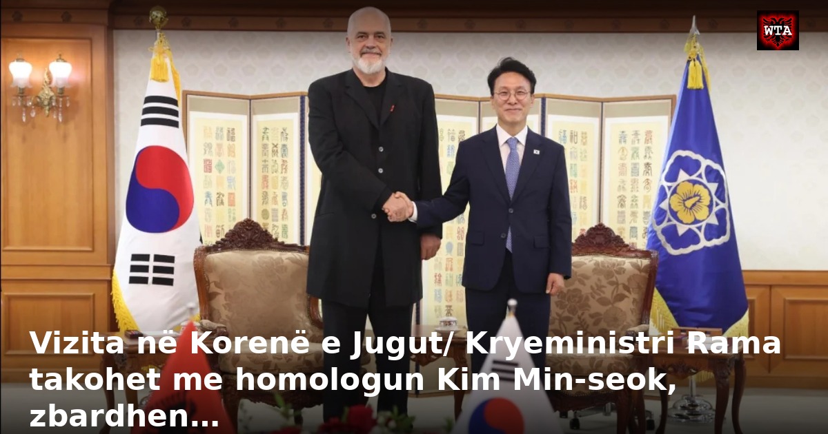 Vizita në Korenë e Jugut/ Kryeministri Rama takohet me homologun Kim Min-seok, zbardhen…