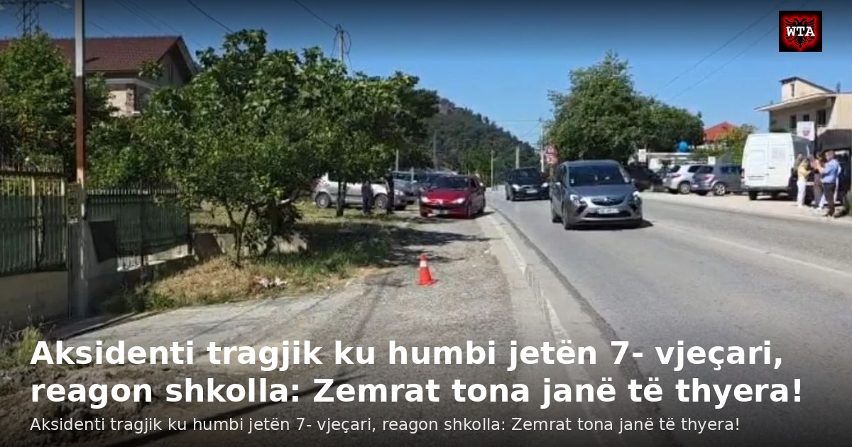 Aksidenti tragjik ku humbi jetën 7- vjeçari, reagon shkolla: Zemrat tona janë të thyera!