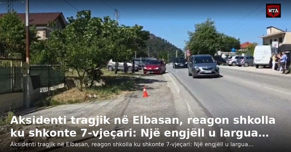 Aksidenti tragjik në Elbasan, reagon shkolla ku shkonte 7-vjeçari: Një engjëll u largua…