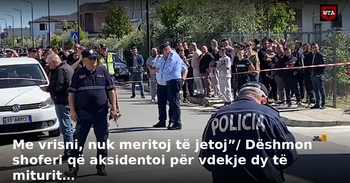 Me vrisni, nuk meritoj të jetoj”/ Dëshmon shoferi që aksidentoi për vdekje dy të miturit…