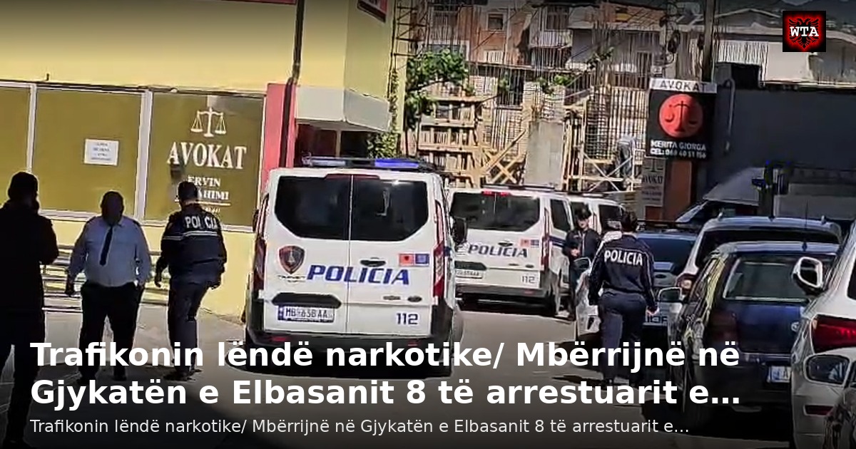 Trafikonin lëndë narkotike/ Mbërrijnë në Gjykatën e Elbasanit 8 të arrestuarit e…