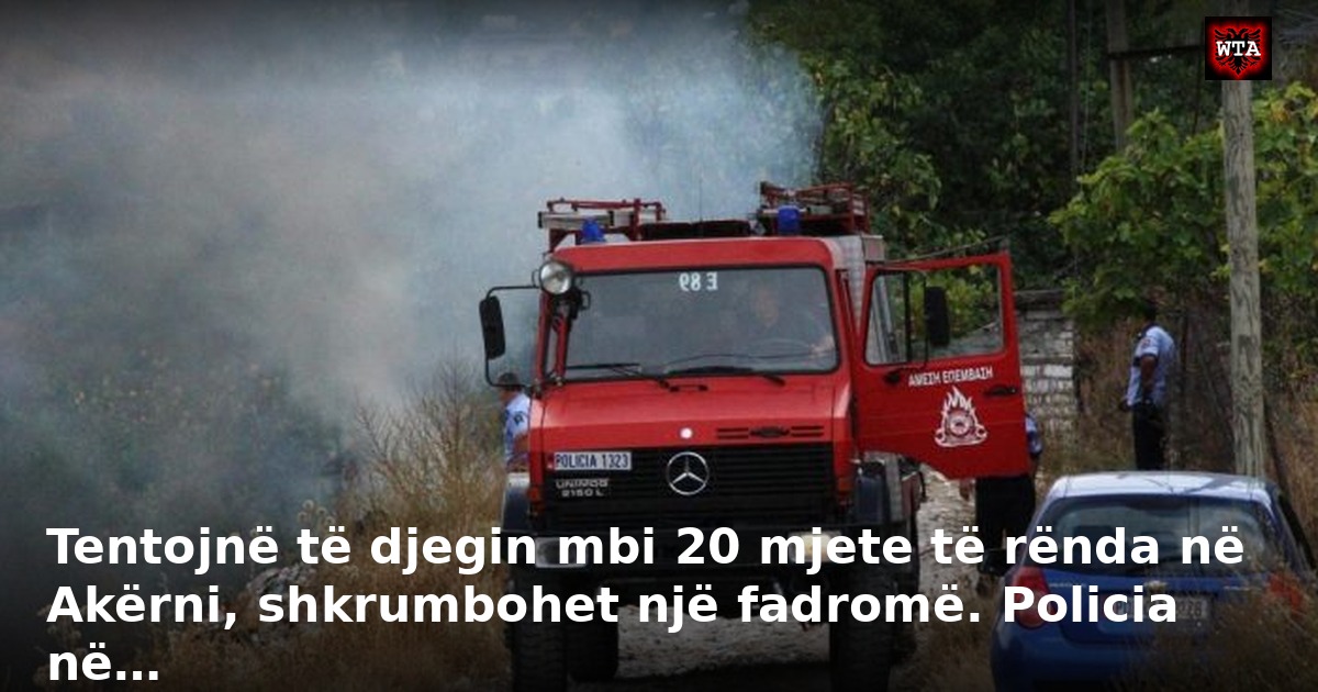 Tentojnë të djegin mbi 20 mjete të rënda në Akërni, shkrumbohet një fadromë. Policia në…