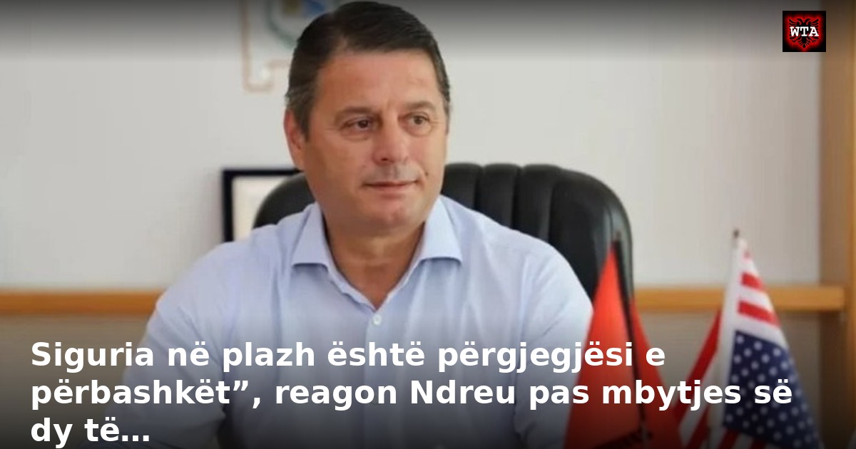 Siguria në plazh është përgjegjësi e përbashkët”, reagon Ndreu pas mbytjes së dy të…