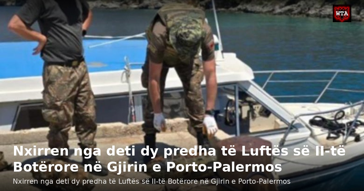 Nxirren nga deti dy predha të Luftës së II-të Botërore në Gjirin e Porto-Palermos