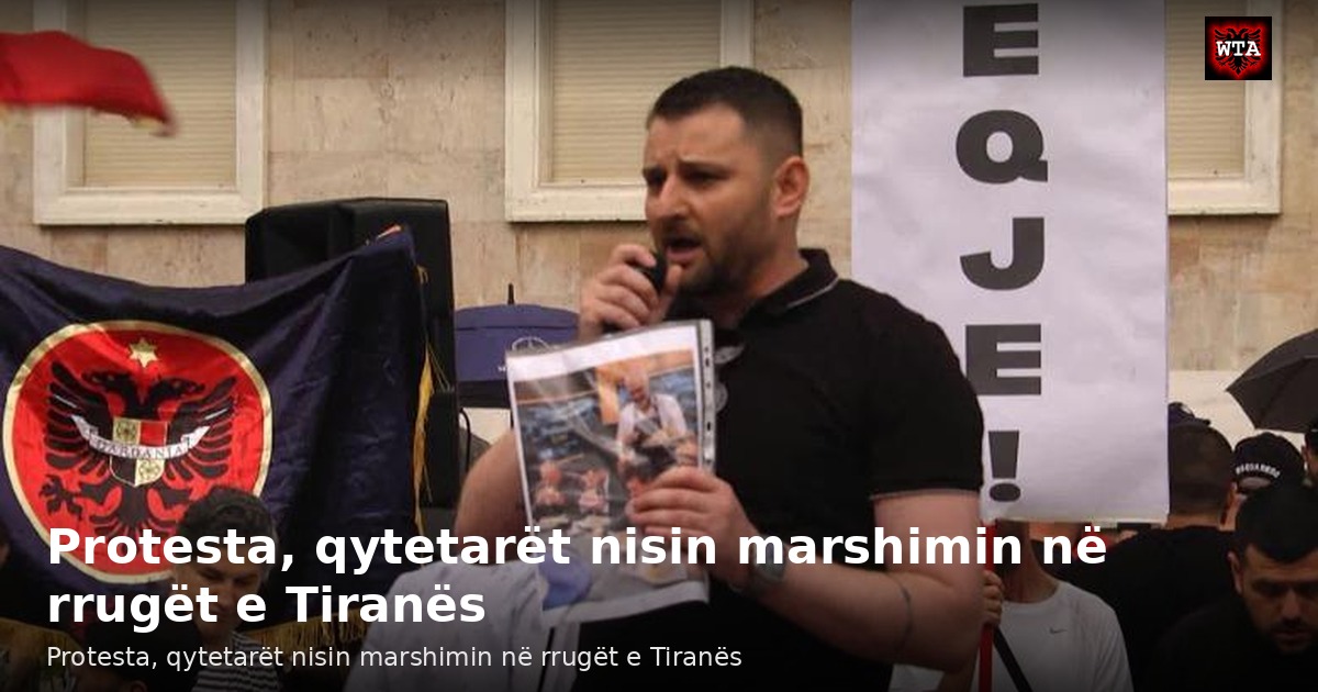 Protesta, qytetarët nisin marshimin në rrugët e Tiranës