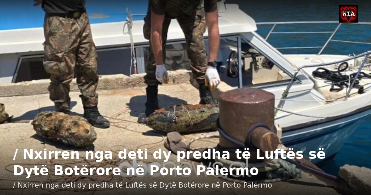 / Nxirren nga deti dy predha të Luftës së Dytë Botërore në Porto Palermo