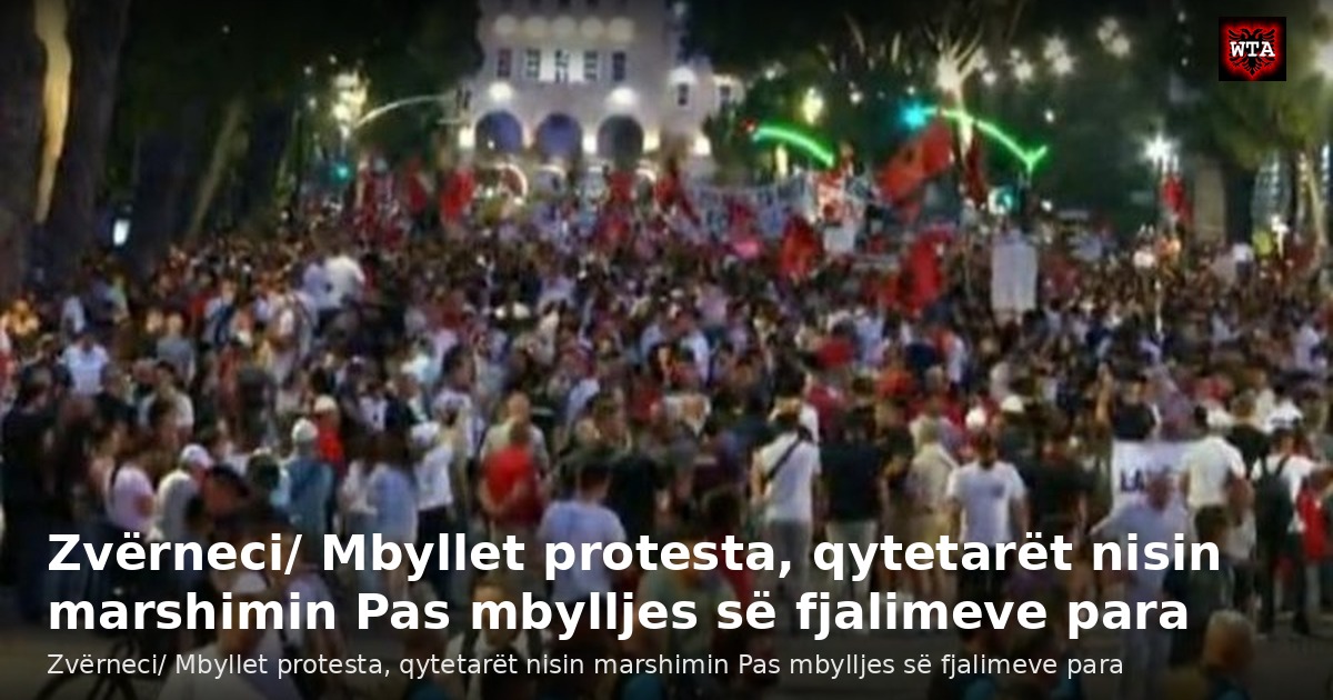 Zvërneci/ Mbyllet protesta, qytetarët nisin marshimin Pas mbylljes së fjalimeve para