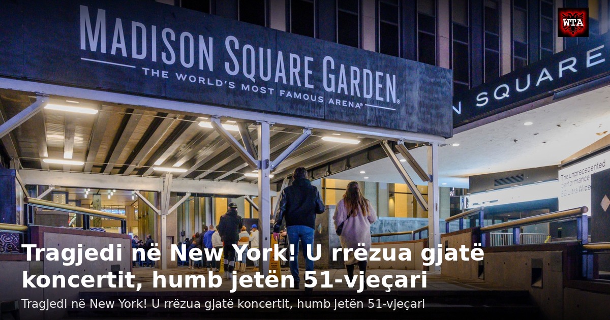 Tragjedi në New York! U rrëzua gjatë koncertit, humb jetën 51-vjeçari