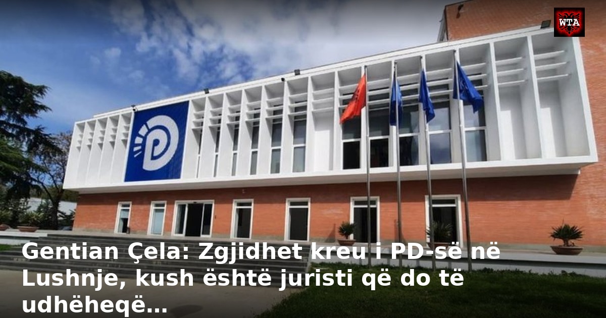 Gentian Çela: Zgjidhet kreu i PD-së në Lushnje, kush është juristi që do të udhëheqë…