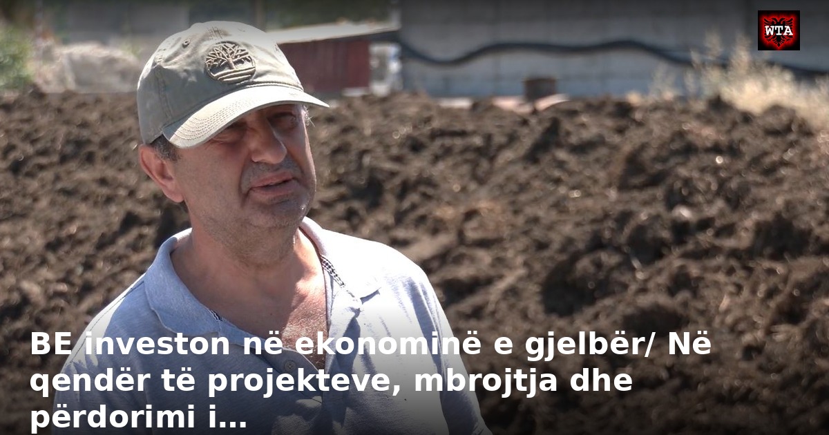 BE investon në ekonominë e gjelbër/ Në qendër të projekteve, mbrojtja dhe përdorimi i…