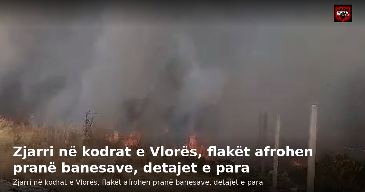 Zjarri në kodrat e Vlorës, flakët afrohen pranë banesave, detajet e para