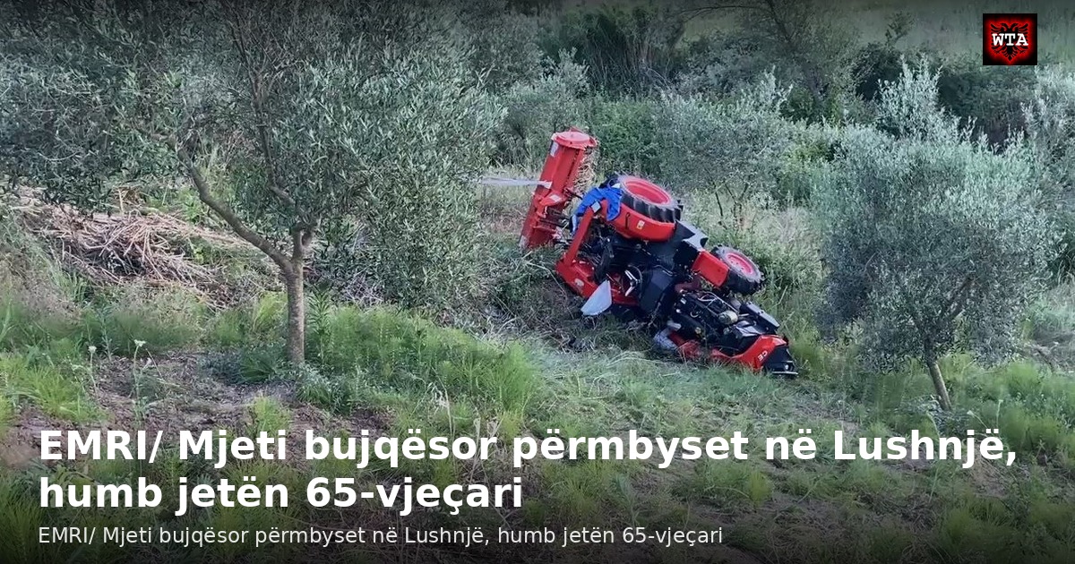 EMRI/ Mjeti bujqësor përmbyset në Lushnjë, humb jetën 65-vjeçari