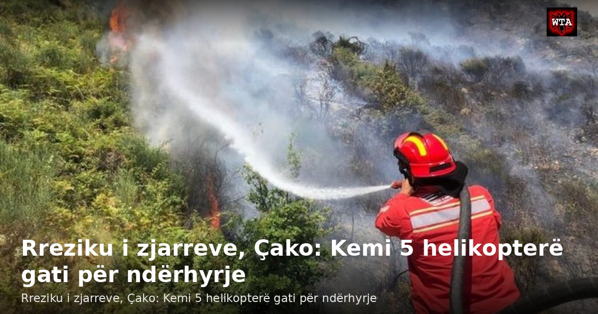Rreziku i zjarreve, Çako: Kemi 5 helikopterë gati për ndërhyrje