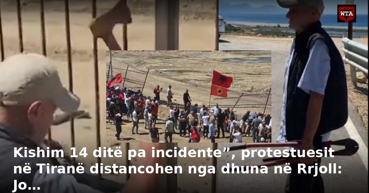 Kishim 14 ditë pa incidente”, protestuesit në Tiranë distancohen nga dhuna në Rrjoll: Jo…