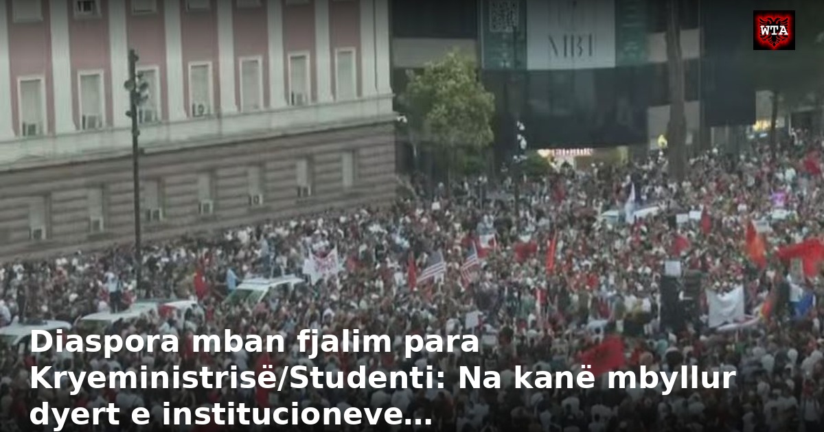 Diaspora mban fjalim para Kryeministrisë/Studenti: Na kanë mbyllur dyert e institucioneve…