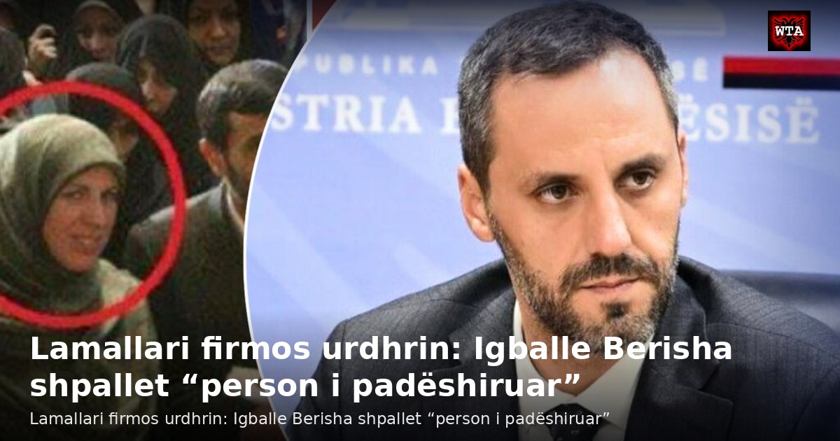 Lamallari firmos urdhrin: Igballe Berisha shpallet “person i padëshiruar”