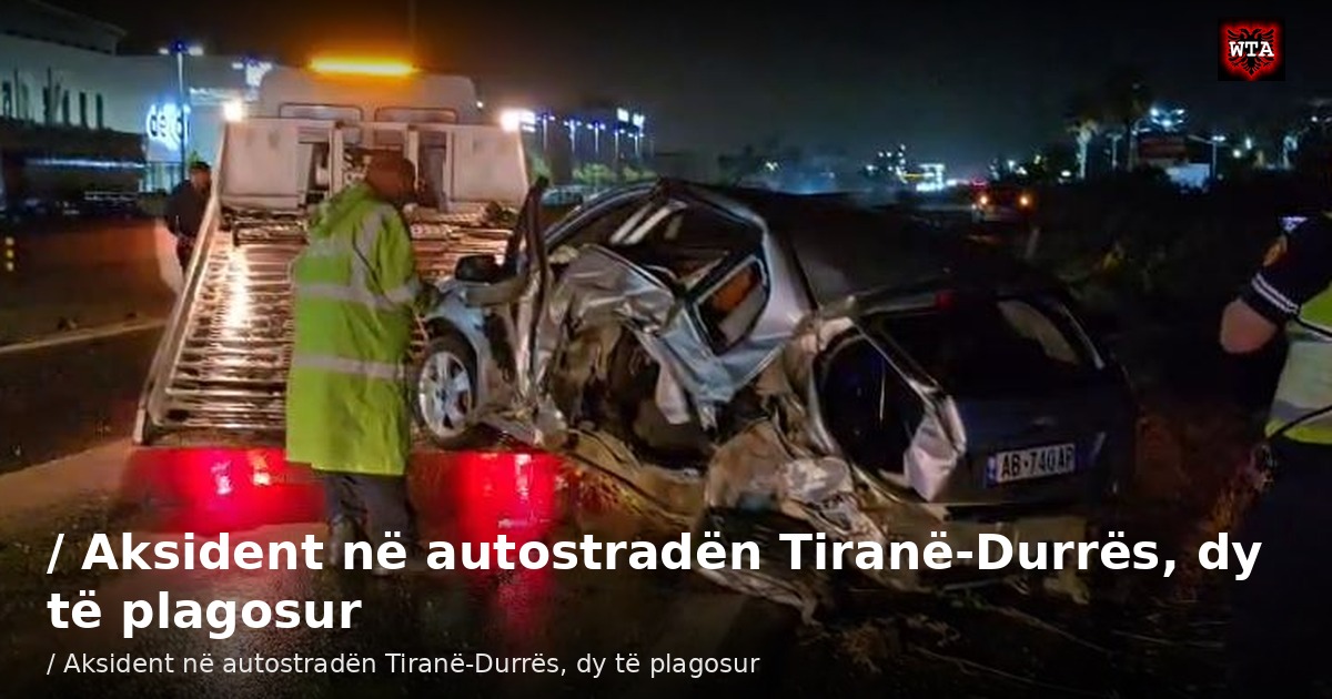 / Aksident në autostradën Tiranë-Durrës, dy të plagosur