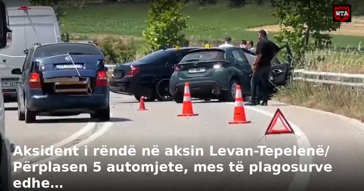 Aksident i rëndë në aksin Levan-Tepelenë/ Përplasen 5 automjete, mes të plagosurve edhe…