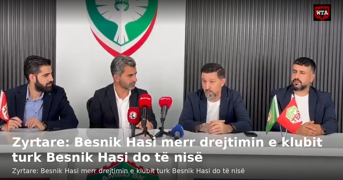 Zyrtare: Besnik Hasi merr drejtimin e klubit turk Besnik Hasi do të nisë