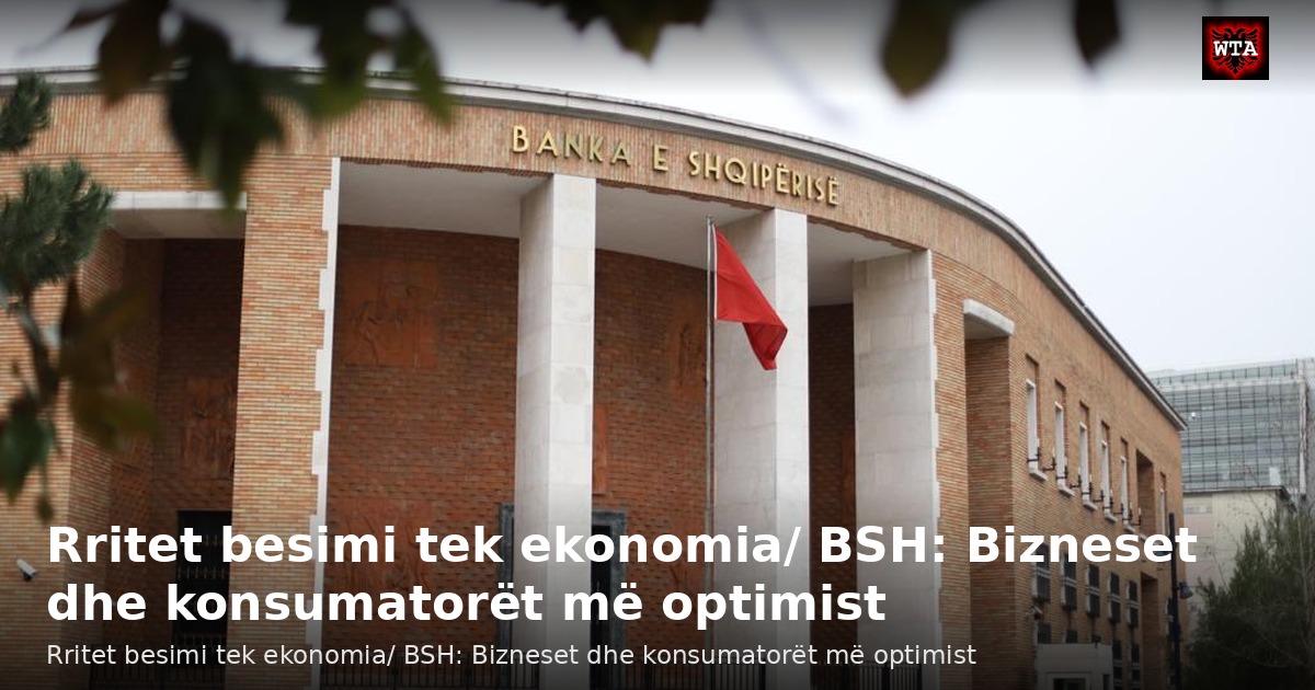 Rritet besimi tek ekonomia/ BSH: Bizneset dhe konsumatorët më optimist