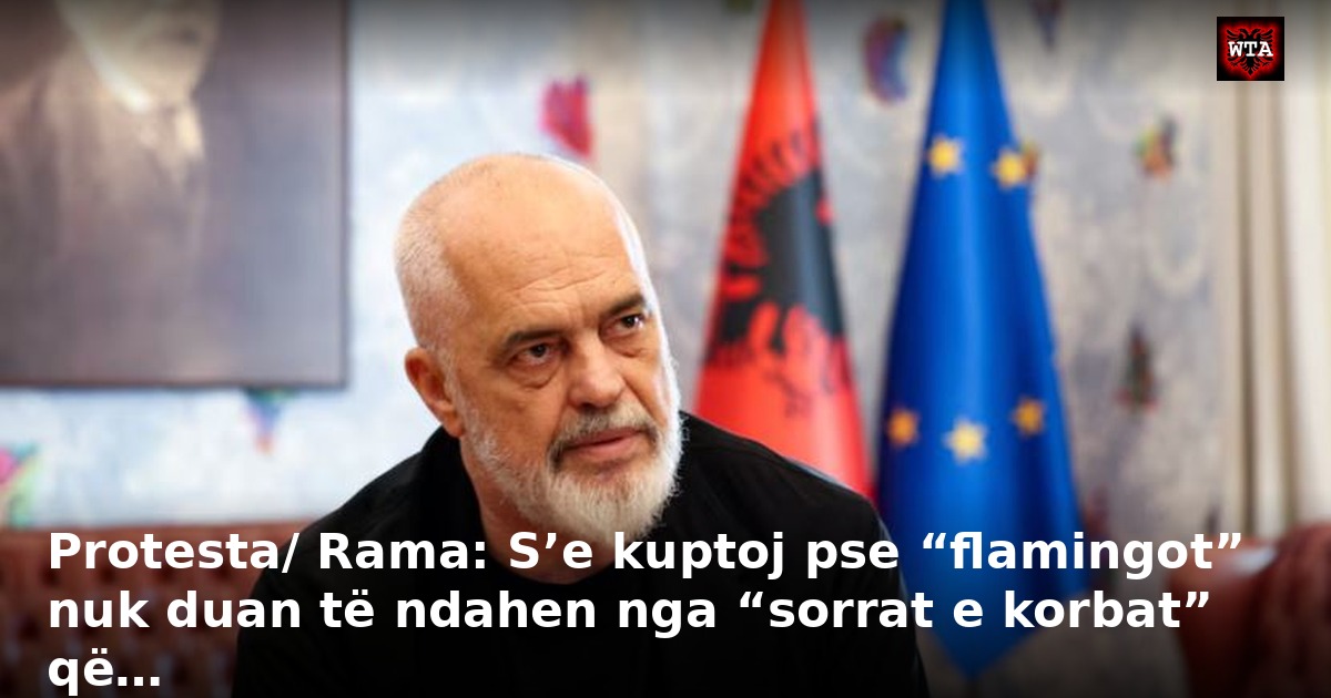 Protesta/ Rama: S’e kuptoj pse “flamingot” nuk duan të ndahen nga “sorrat e korbat” që…