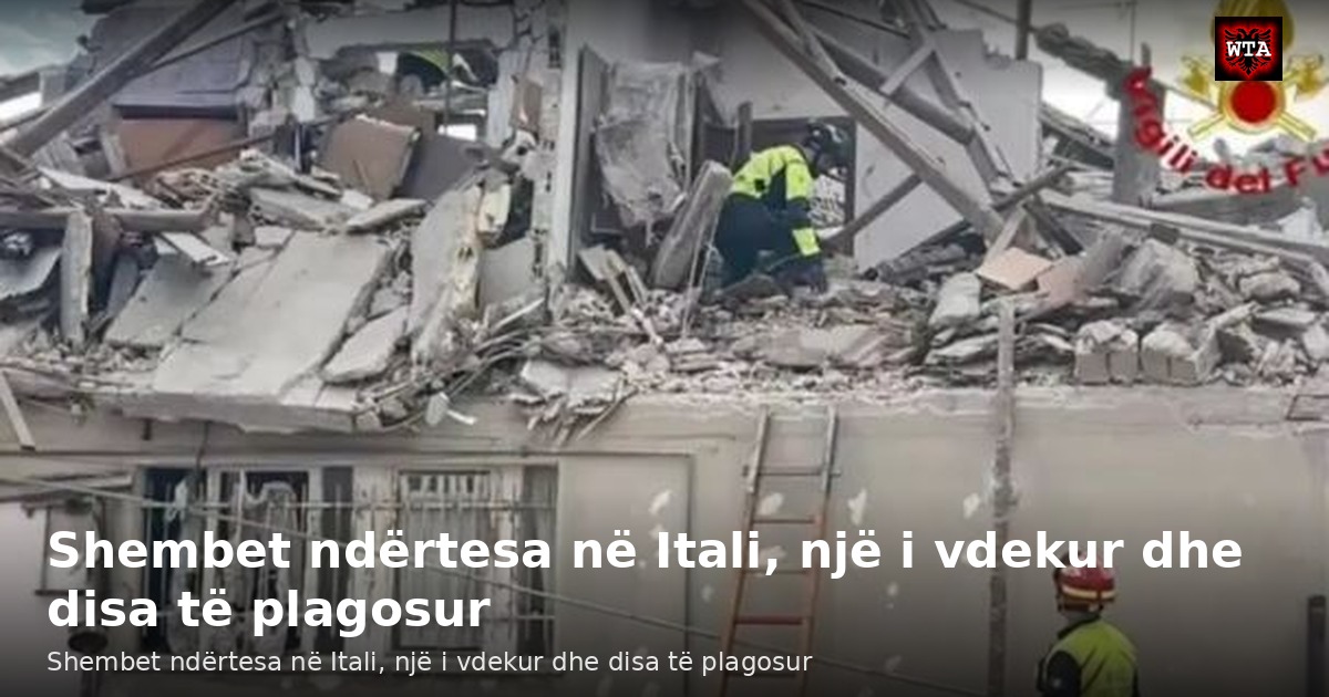 Shembet ndërtesa në Itali, një i vdekur dhe disa të plagosur