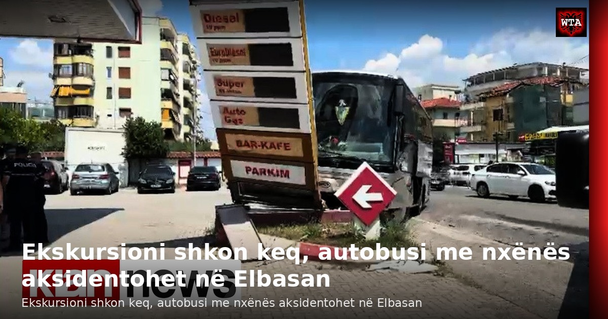 Ekskursioni shkon keq, autobusi me nxënës aksidentohet në Elbasan