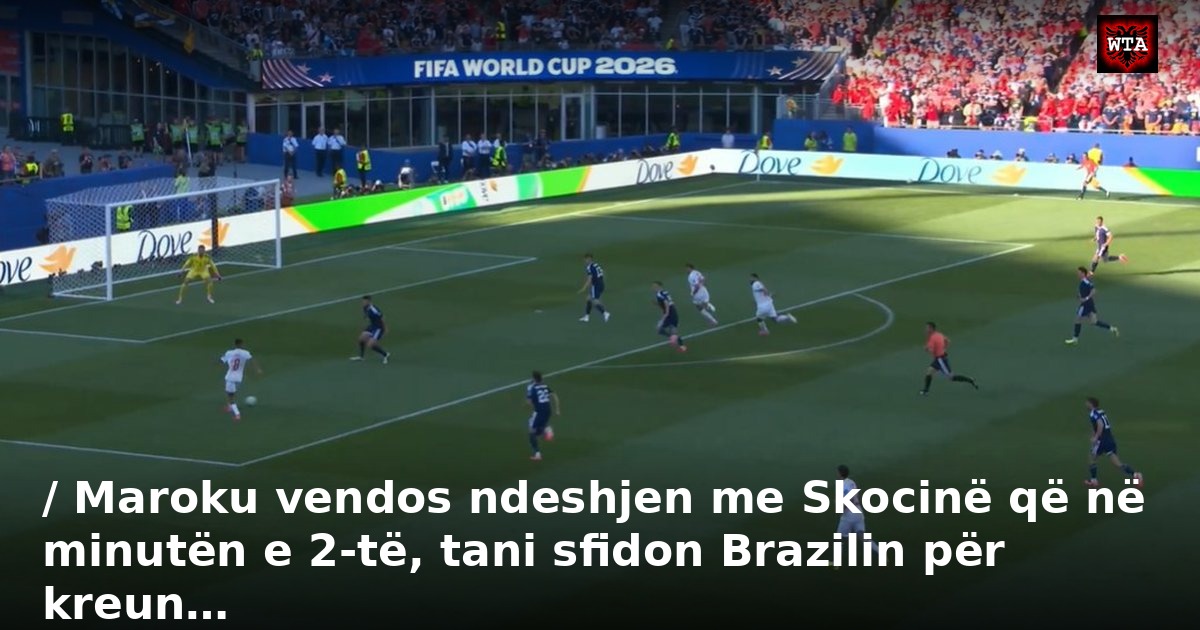 / Maroku vendos ndeshjen me Skocinë që në minutën e 2-të, tani sfidon Brazilin për kreun…