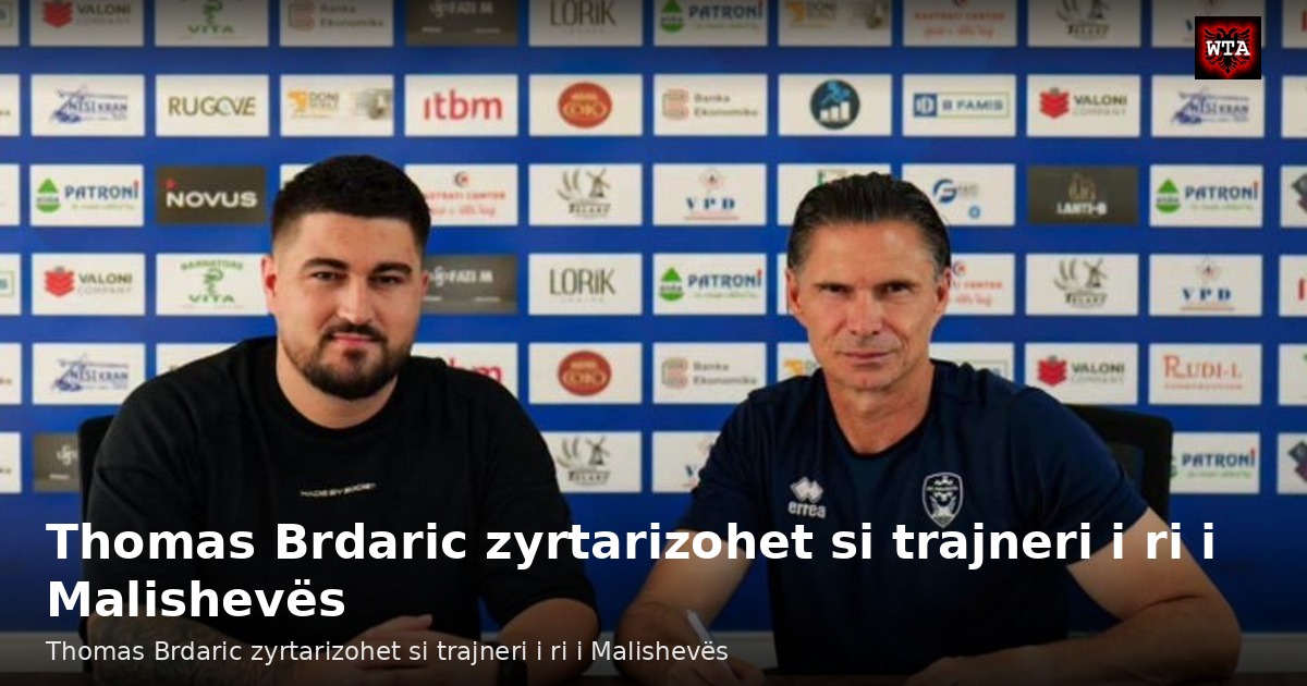 Thomas Brdaric zyrtarizohet si trajneri i ri i Malishevës