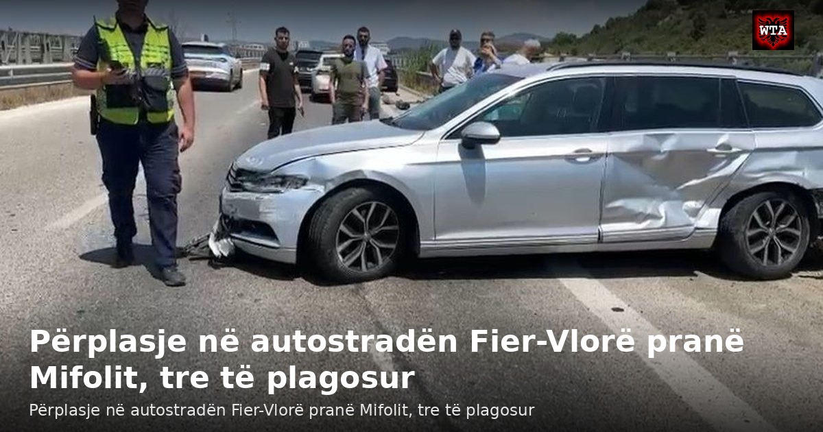 Përplasje në autostradën Fier-Vlorë pranë Mifolit, tre të plagosur