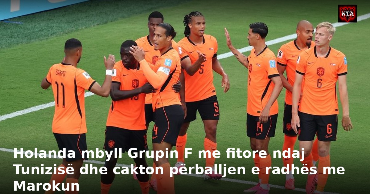 Holanda mbyll Grupin F me fitore ndaj Tunizisë dhe cakton përballjen e radhës me Marokun
