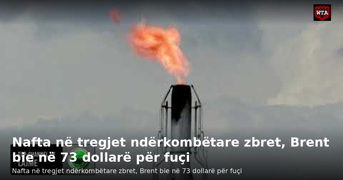 Nafta në tregjet ndërkombëtare zbret, Brent bie në 73 dollarë për fuçi