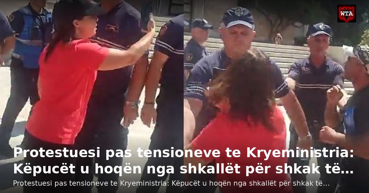 Protestuesi pas tensioneve te Kryeministria: Këpucët u hoqën nga shkallët për shkak të…
