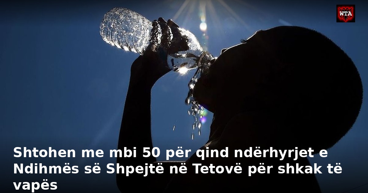Shtohen me mbi 50 për qind ndërhyrjet e Ndihmës së Shpejtë në Tetovë për shkak të vapës