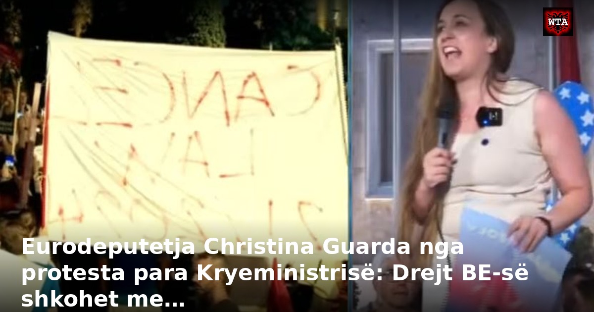Eurodeputetja Christina Guarda nga protesta para Kryeministrisë: Drejt BE-së shkohet me…