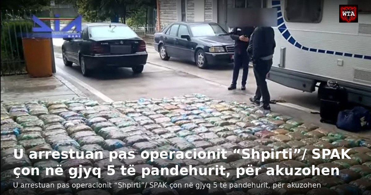 U arrestuan pas operacionit “Shpirti”/ SPAK çon në gjyq 5 të pandehurit, për akuzohen
