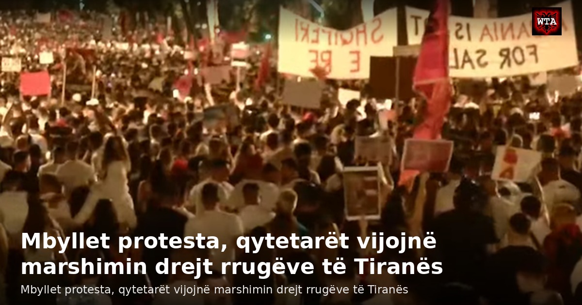 Mbyllet protesta, qytetarët vijojnë marshimin drejt rrugëve të Tiranës