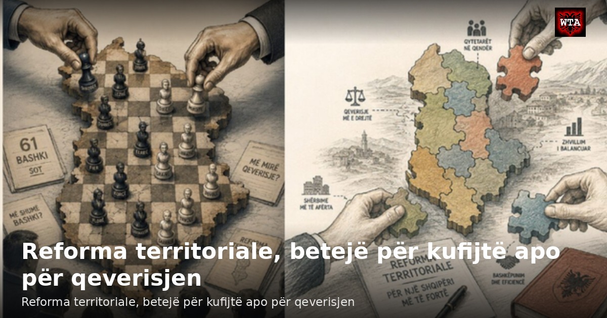 Reforma territoriale, betejë për kufijtë apo për qeverisjen