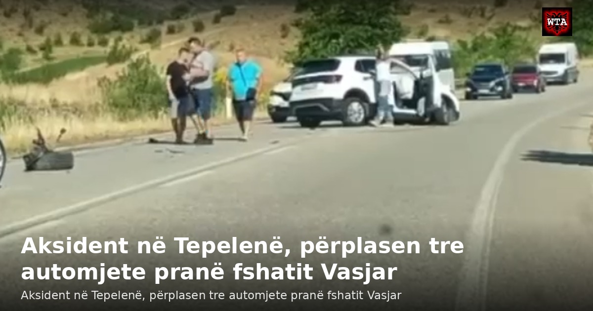 Aksident në Tepelenë, përplasen tre automjete pranë fshatit Vasjar