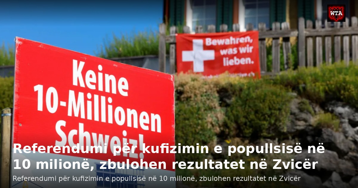 Referendumi për kufizimin e popullsisë në 10 milionë, zbulohen rezultatet në Zvicër