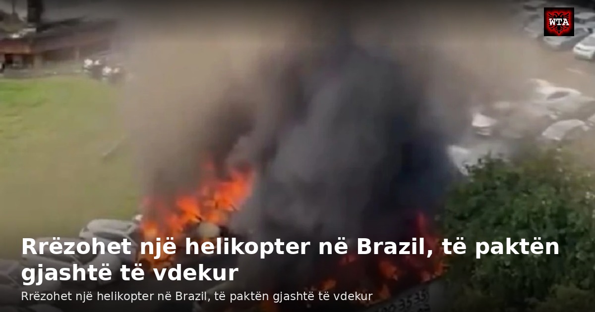 Rrëzohet një helikopter në Brazil, të paktën gjashtë të vdekur
