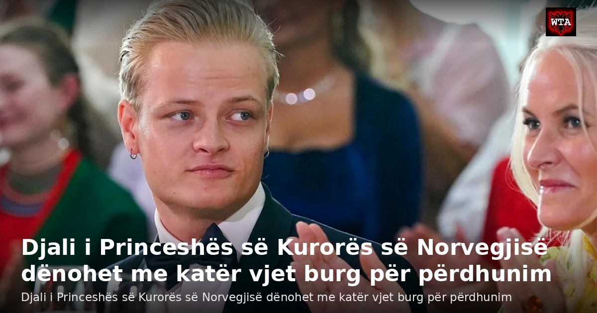 Djali i Princeshës së Kurorës së Norvegjisë dënohet me katër vjet burg për përdhunim