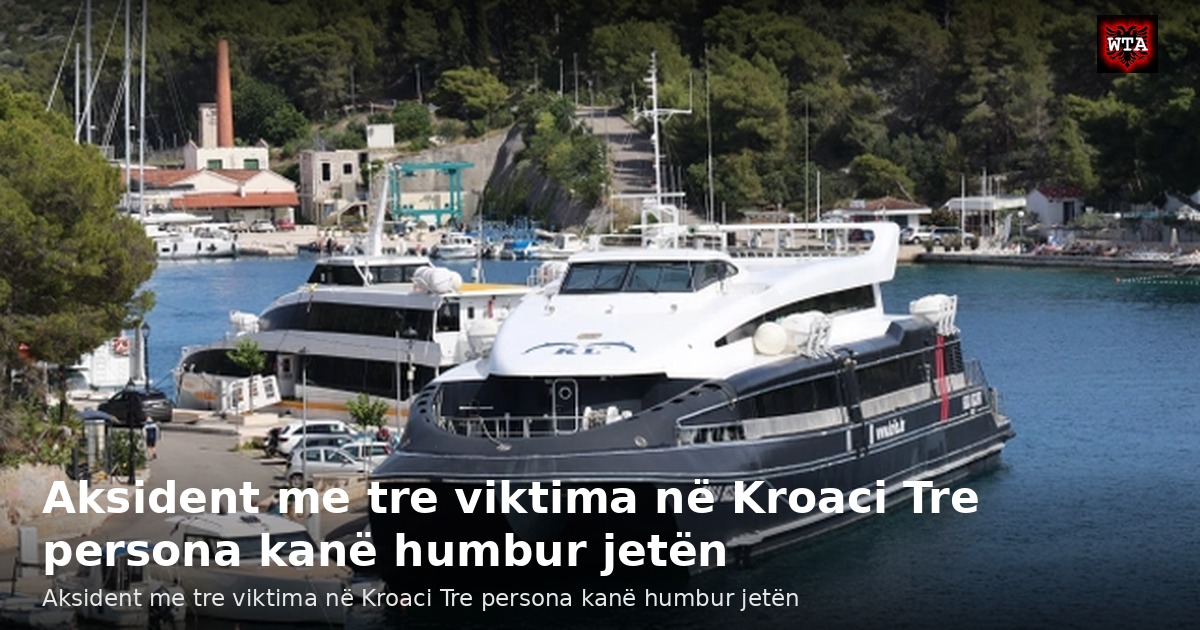 Aksident me tre viktima në Kroaci Tre persona kanë humbur jetën