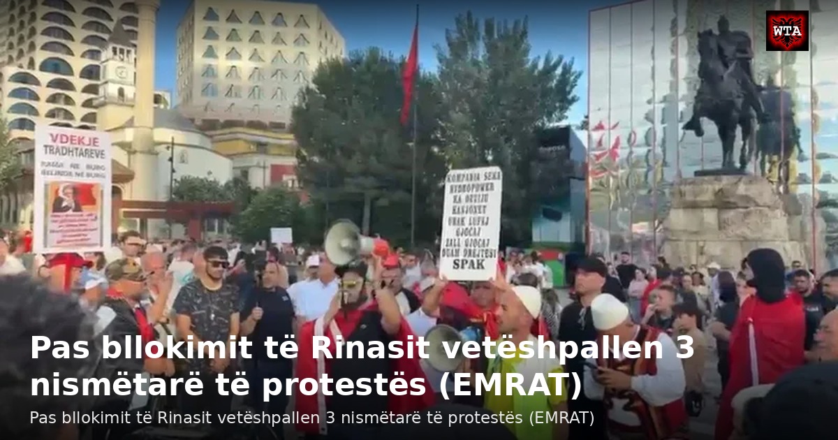 Pas bllokimit të Rinasit vetëshpallen 3 nismëtarë të protestës (EMRAT)