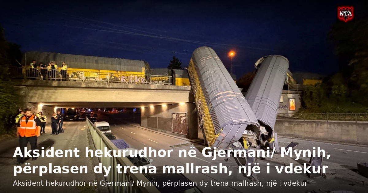 Aksident hekurudhor në Gjermani/ Mynih, përplasen dy trena mallrash, një i vdekur