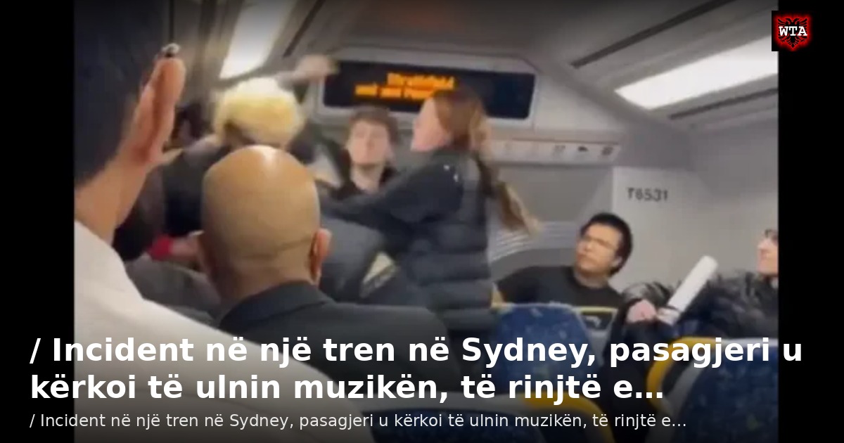 / Incident në një tren në Sydney, pasagjeri u kërkoi të ulnin muzikën, të rinjtë e…