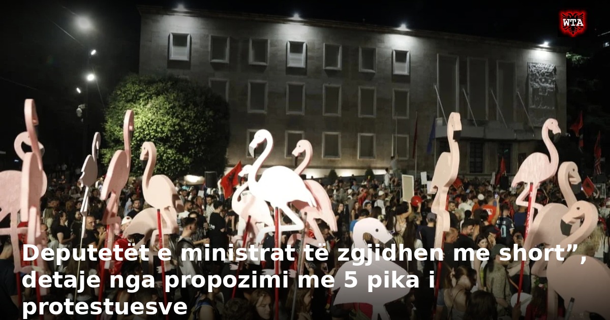 Deputetët e ministrat të zgjidhen me short”, detaje nga propozimi me 5 pika i protestuesve