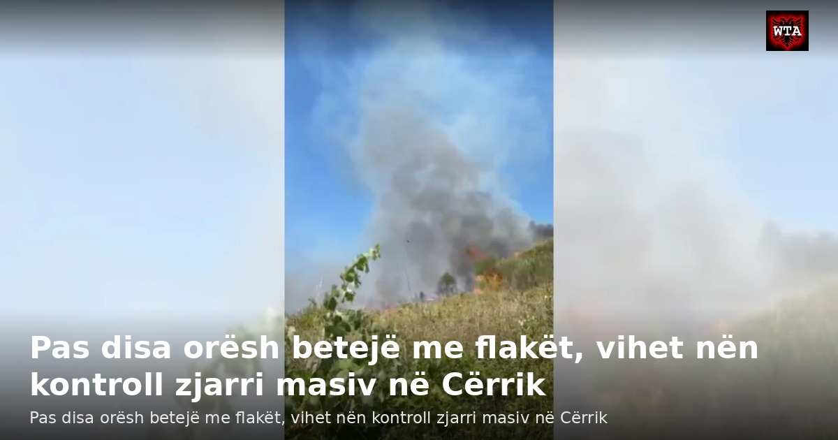 Pas disa orësh betejë me flakët, vihet nën kontroll zjarri masiv në Cërrik